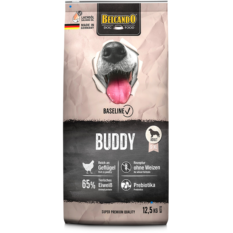 belcando baseline buddy ξηρά τροφή σκύλου με κοτόπουλο σε συσκευασία 12,5 κιλά