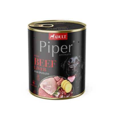PIPER BEEF Υγρή τροφή σε κονσέρβα για σκύλους 800gr