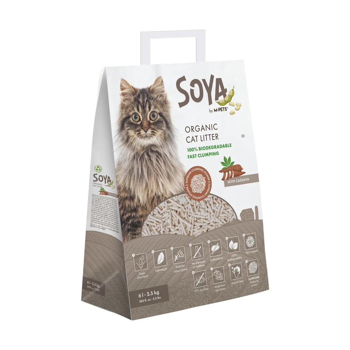 MPETS Cat Litter Soya Cassava 10lt