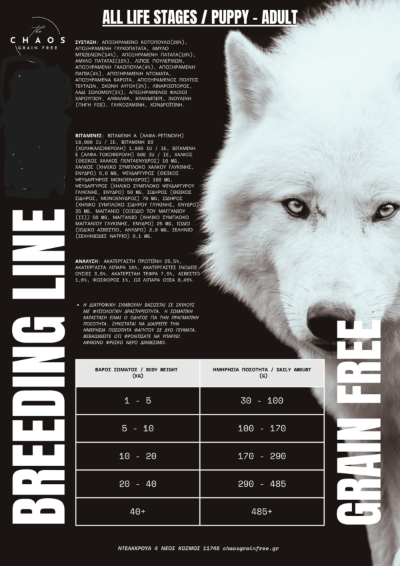Chaos Grain free Breeding Line All Life Stages