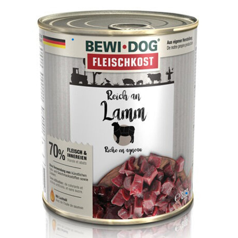 bewi dog κονσέρβα σκύλου με αρνί 800 γραμμάρια