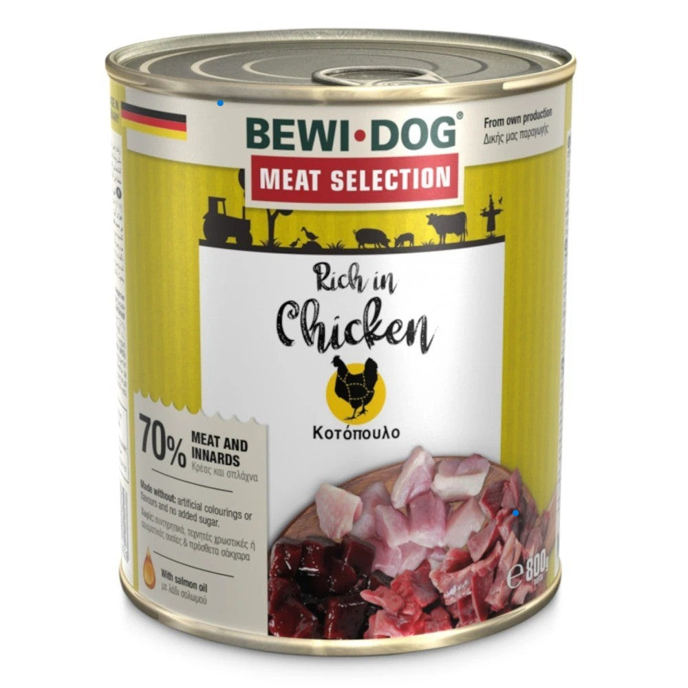 Bewi dog κονσέρβα σκύλου με κοτόπουλο 800 γραμμάρια