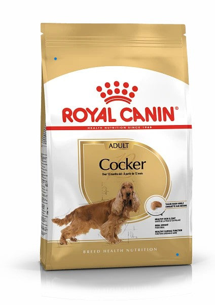 rouyal canin ξηρά τροφή σκύλου για την ράτσα cocker σε συσκευασία 3 κλά